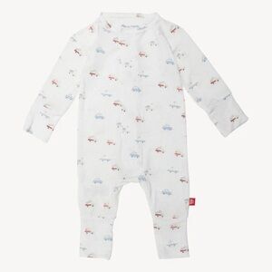 Magnetic Me Hug Dispatcher Cars Print Convertible Coverall 6-9 months